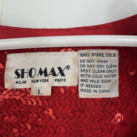 Sequin Red Blouse - Picture 6 of 6